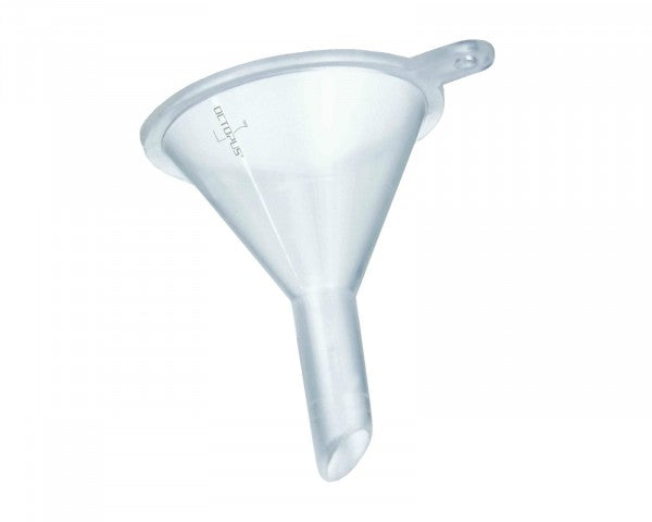 Kleiner Kunststofftrichter zum Abfüllen von kolloidalem Silber